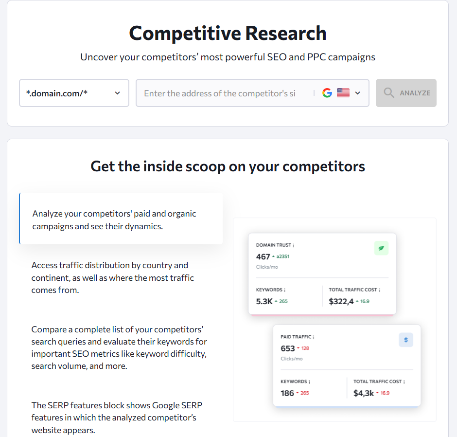 SE Ranking: Competition Research