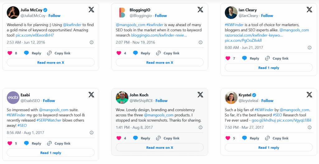 Mangools: Reviews and Testimonials