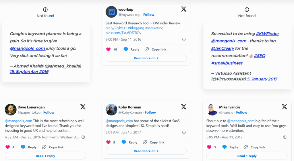 Mangools: Reviews and Testimonials